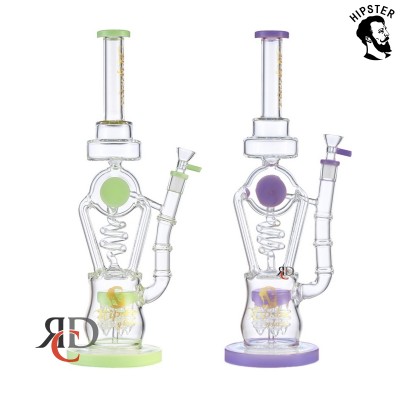 WATER PIPE VORTEX VIBE RECYCLER BONG WP4553 1CT